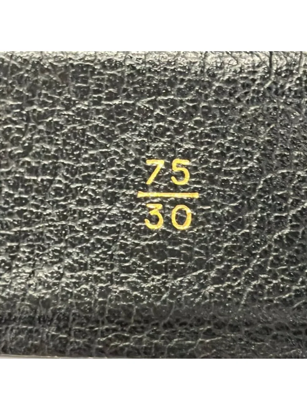 Chanel Belt 75/30 Black Gold Leather